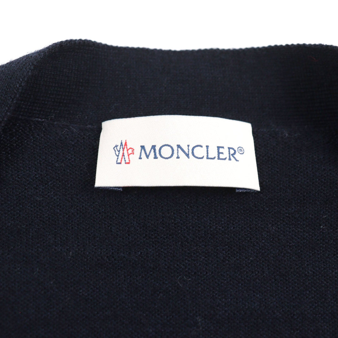 MONCLER cardigan F20919B70600 A9227 Main: 100% wool Navy MAGLIONE TRICOT CARDIGAN mens M Used Authentic