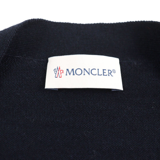 MONCLER cardigan F20919B70600 A9227 Main: 100% wool Navy MAGLIONE TRICOT CARDIGAN mens M Used Authentic