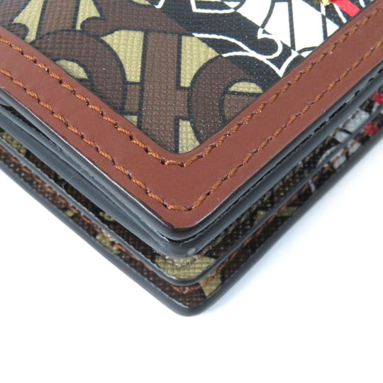 BURBERRY Bifold Wallet Main: PVC, Part: Leather Brown type Women Used Authentic
