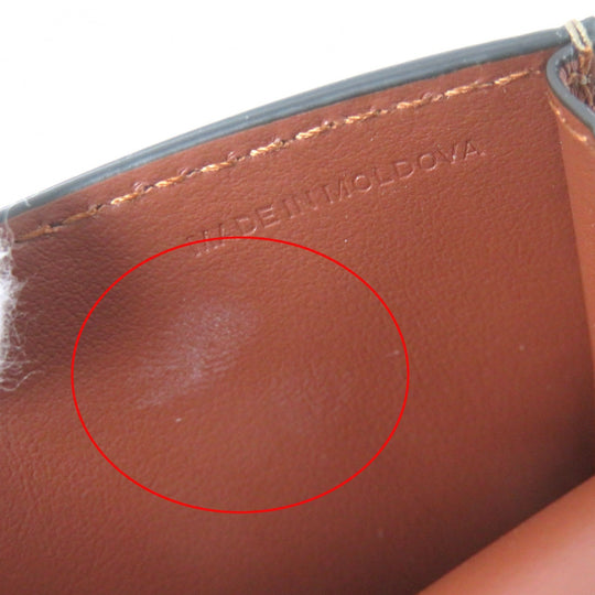 BURBERRY Bifold Wallet Main: PVC, Part: Leather Brown type Women Used Authentic