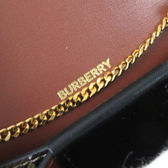 BURBERRY Bifold Wallet Main: PVC, Part: Leather Brown type Women Used Authentic