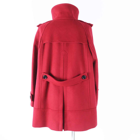 BURBERRY LONDON pea coat B2B43-689-18 Outer: 95% wool, Outer: 5% nylon, Lining: cupra, Lining: polyester, Sleeve lining: cupra Red Women 44 Used Authentic