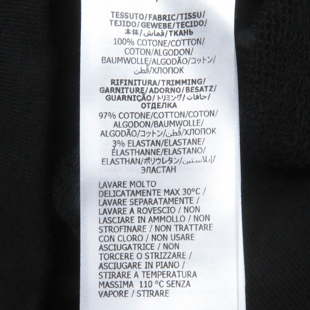 GUCCI Hoodie 782788 Main: 100% cotton, part: 97% cotton, part: 3% polyurethane black mens S Used Authentic