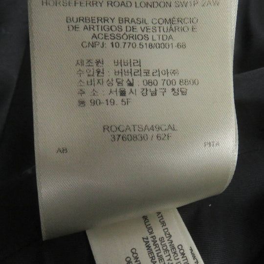 BURBERRY LONDON pea coat Outer: 80% wool, Outer: 20% cashmere, Lining: 55% acetate, Lining: 45% rayon black mens 44 Used Authentic