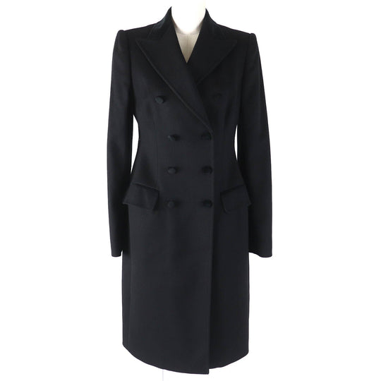 DOLCE&GABBANA coat Outer: 82% wool, Outer: 10% cotton, Outer: 8% cashmere, Lining: 100% polyester black Women 40 Used Authentic