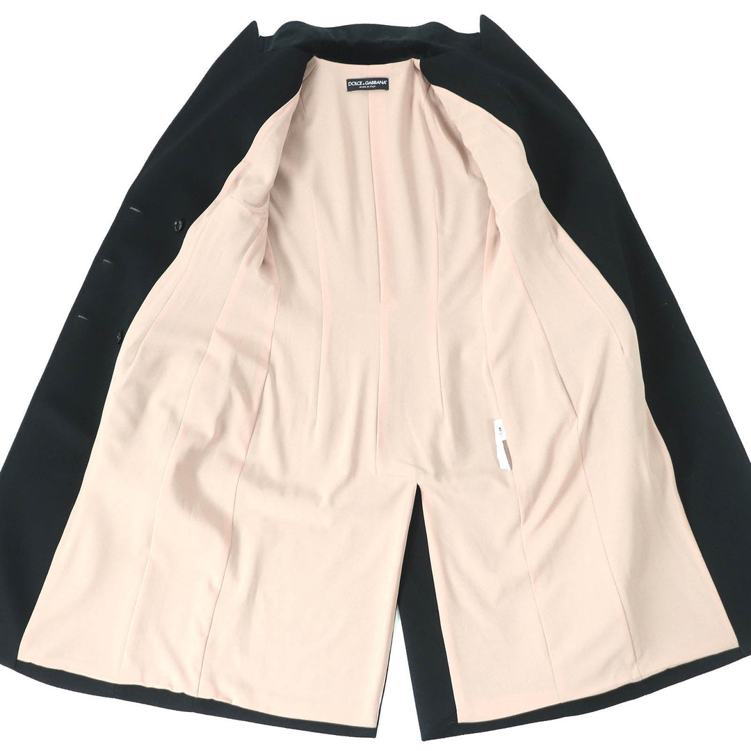 DOLCE&GABBANA coat Outer: 82% wool, Outer: 10% cotton, Outer: 8% cashmere, Lining: 100% polyester black Women 40 Used Authentic