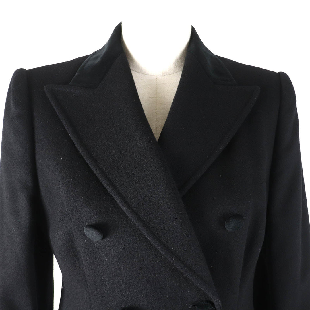 DOLCE&GABBANA coat Outer: 82% wool, Outer: 10% cotton, Outer: 8% cashmere, Lining: 100% polyester black Women 40 Used Authentic