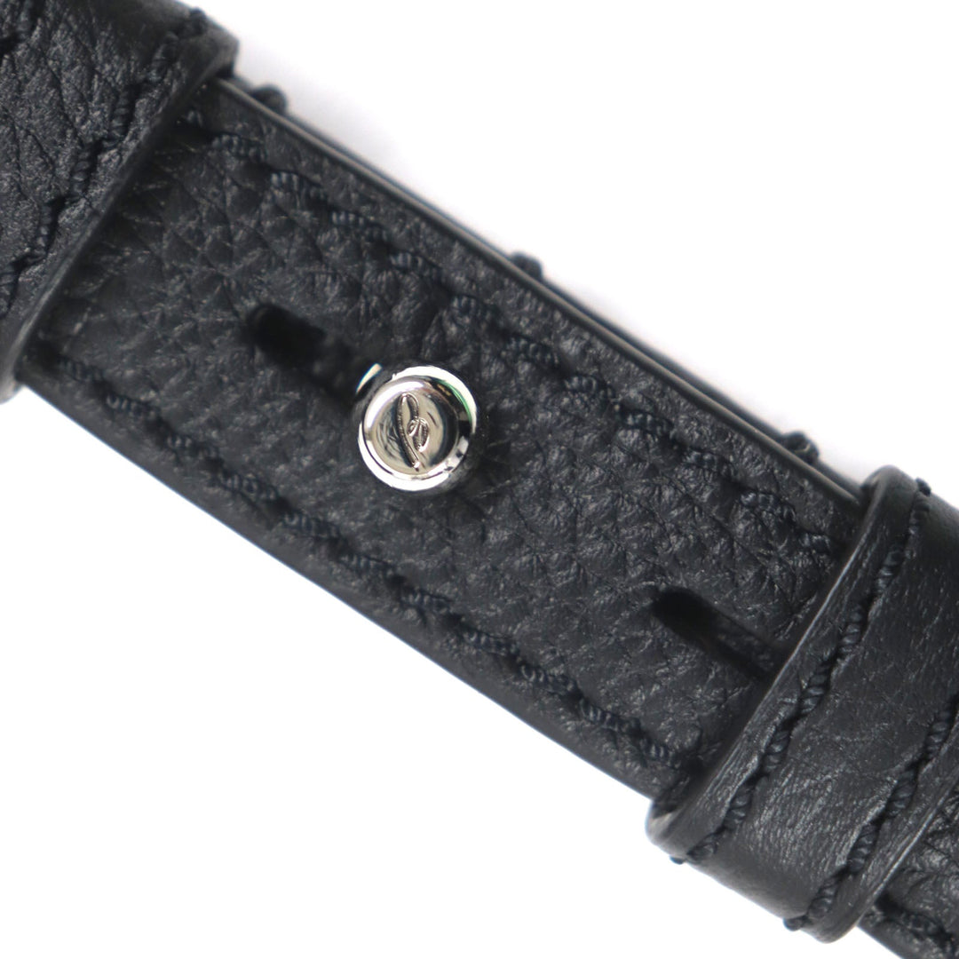 Brioni Briefcase OIUU0LO17191028 Leather black Taupe Grained Rhodes Leather mens Used Authentic