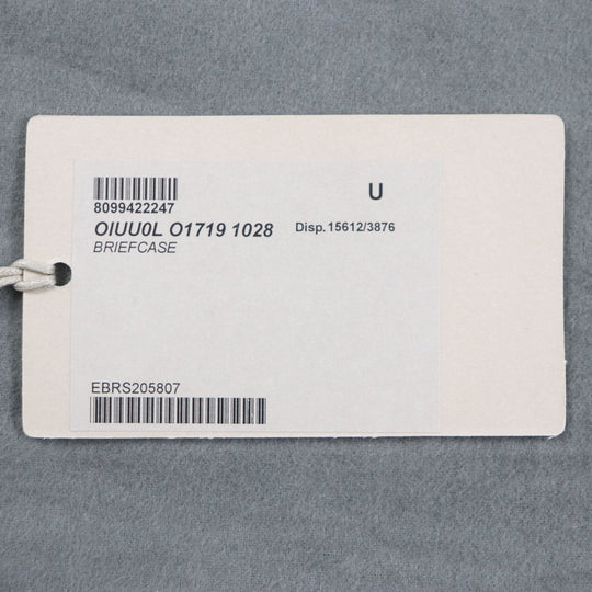 Brioni Briefcase OIUU0LO17191028 Leather black Taupe Grained Rhodes Leather mens Used Authentic