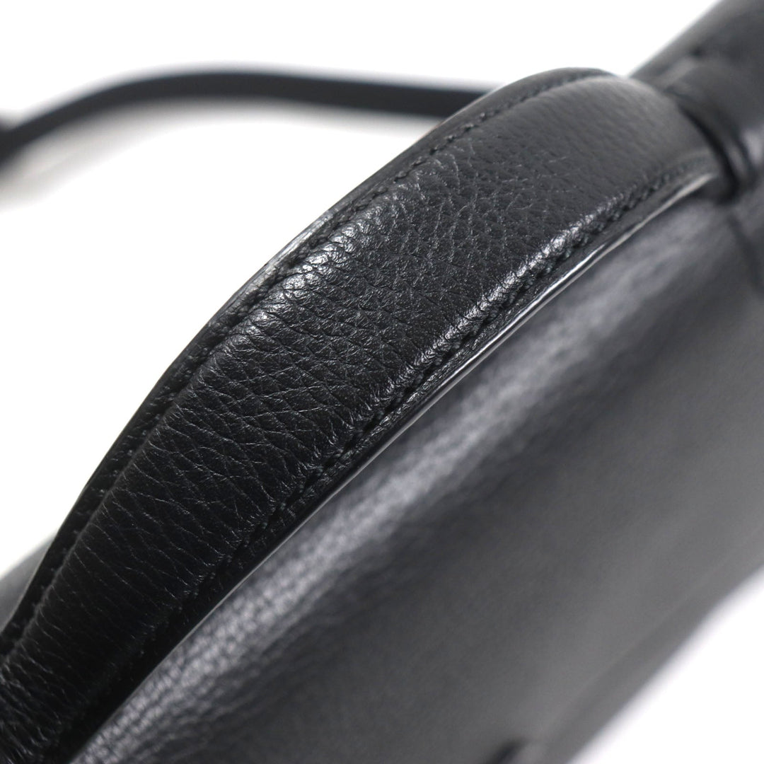 Brioni Briefcase OIUU0LO17191028 Leather black Taupe Grained Rhodes Leather mens Used Authentic