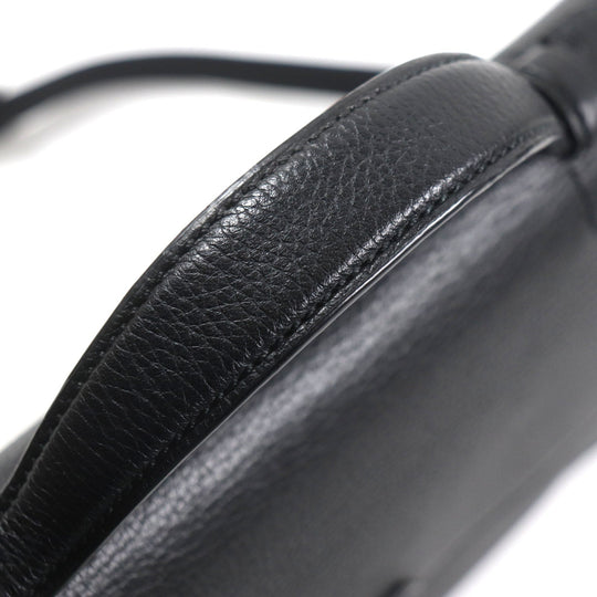 Brioni Briefcase OIUU0LO17191028 Leather black Taupe Grained Rhodes Leather mens Used Authentic