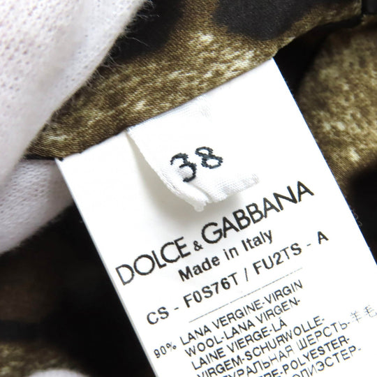 DOLCE&GABBANA coat Outer: 90% wool, Outer: 10% polyester, Lining: 97% polyester, Lining: 3% elastane (polyurethane) Black gold Women 38 Used Authentic