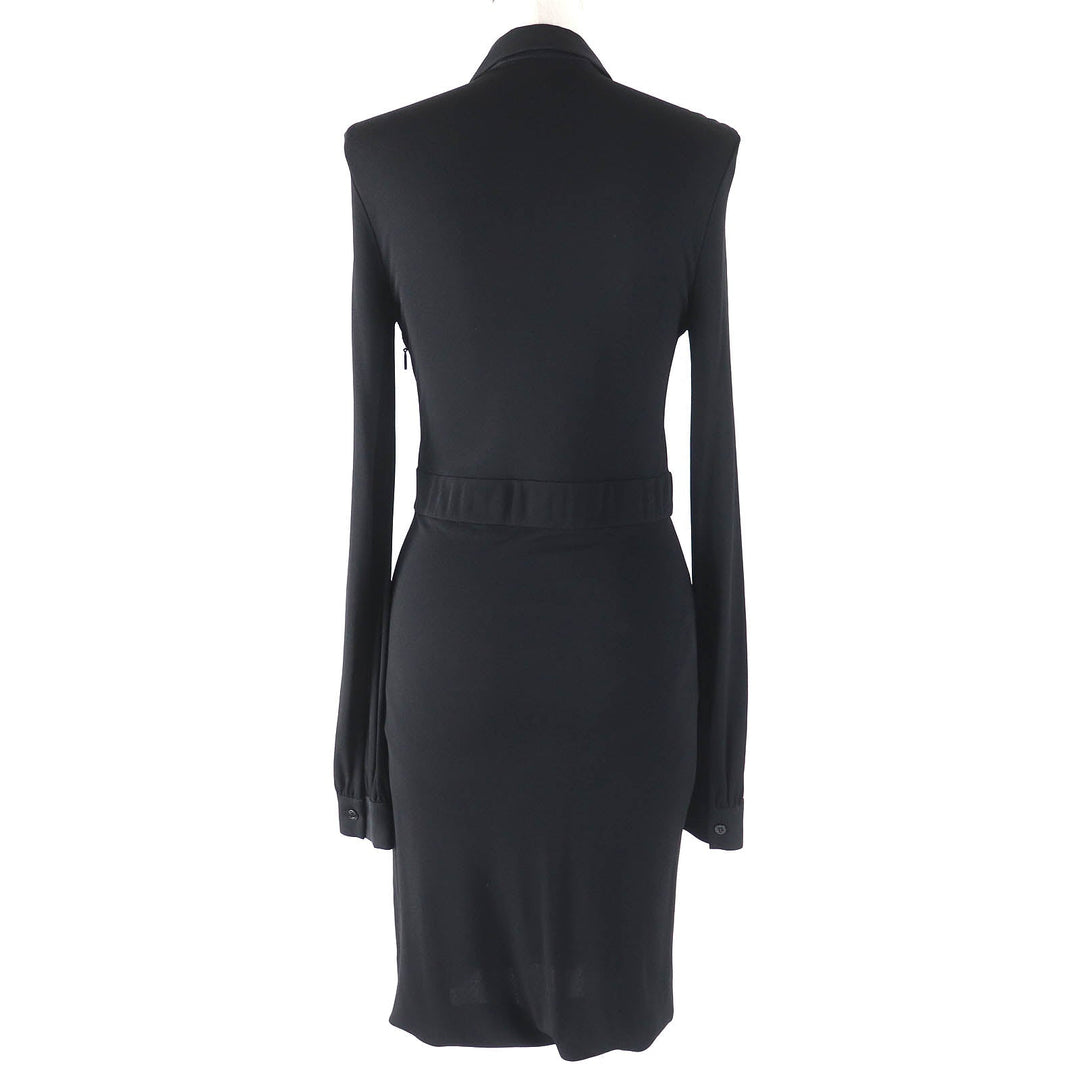 GUCCI one piece 364336 X5449 Outer: 100% rayon, Part: 100% silk, Lining: 100% rayon black Women S Used Authentic