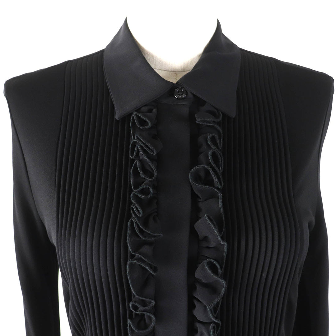 GUCCI one piece 364336 X5449 Outer: 100% rayon, Part: 100% silk, Lining: 100% rayon black Women S Used Authentic