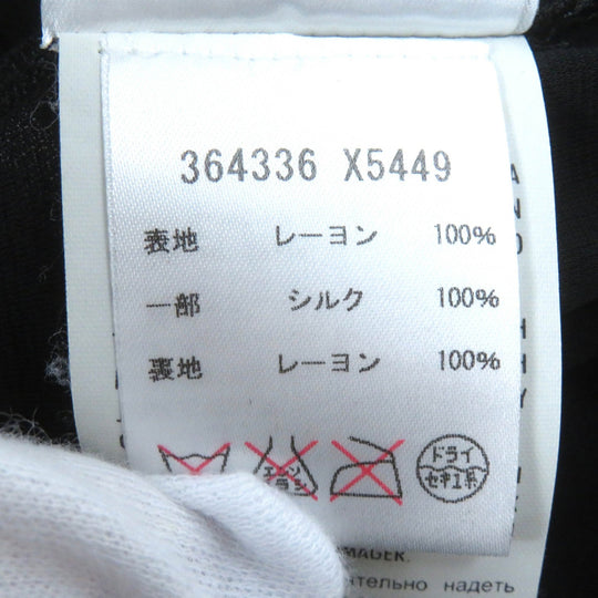 GUCCI one piece 364336 X5449 Outer: 100% rayon, Part: 100% silk, Lining: 100% rayon black Women S Used Authentic