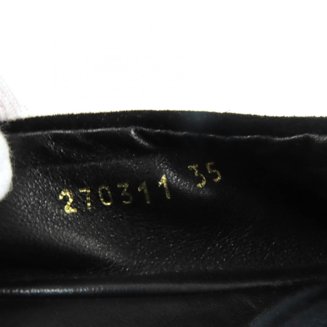 GUCCI pumps 270311 Main: Suede leather black Women 35 Used Authentic