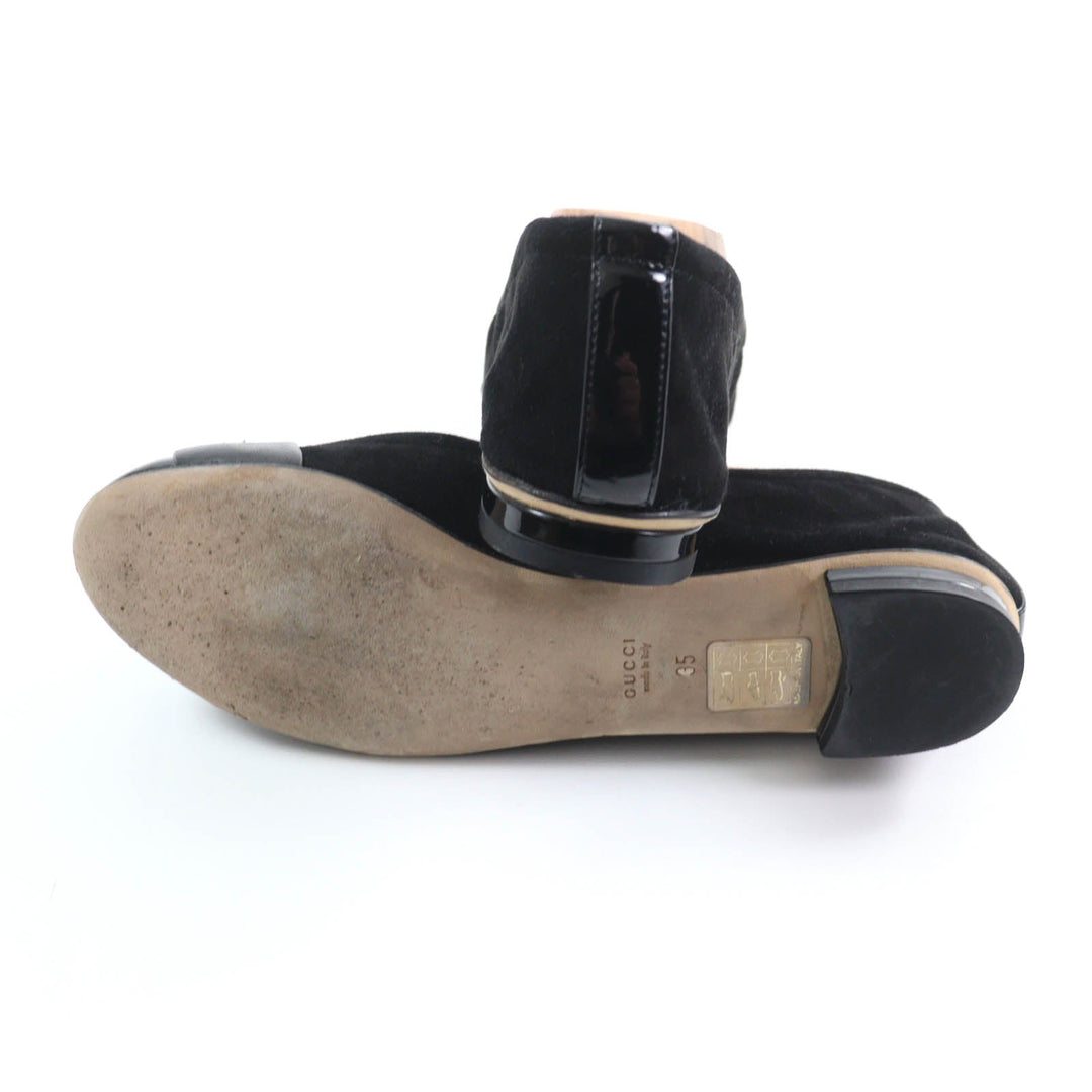 GUCCI pumps 270311 Main: Suede leather black Women 35 Used Authentic