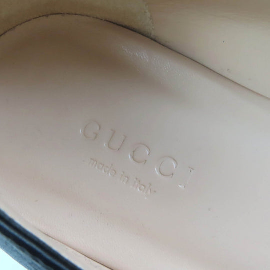 GUCCI pumps 466701 Main: Leather black Women 38 1/2 Used Authentic