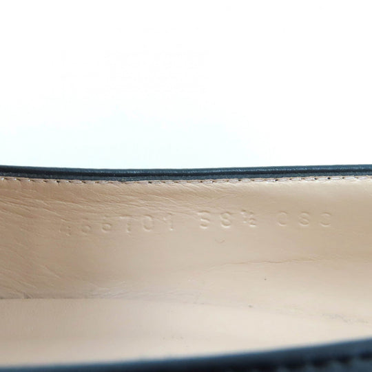 GUCCI pumps 466701 Main: Leather black Women 38 1/2 Used Authentic