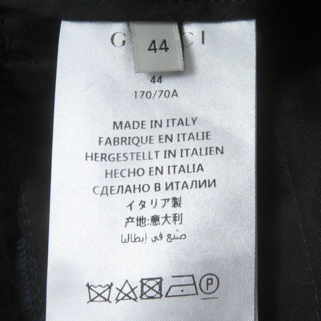 GUCCI Pants 493714 Outer: 83% wool, Outer: 17% mohair, Lining: 100% cotton Navy mens 44 Used Authentic