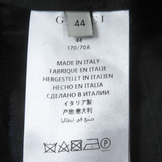 GUCCI Pants 493714 Outer: 83% wool, Outer: 17% mohair, Lining: 100% cotton Navy mens 44 Used Authentic