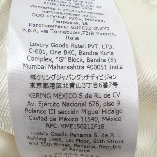 GUCCI Pants 736941 Outer: 86% wool, Outer: 4% nylon, Lining: 100% rayon, Part: 100% polyester, Part: 97% acetate white mens 44 Used Authentic