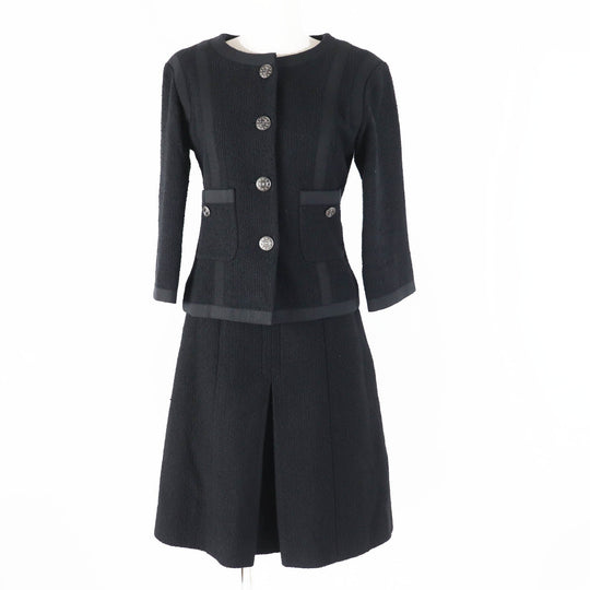 CHANEL setup P45580/P45436 Outer: 100% cotton, Lining: 100% silk black Women 36 Used Authentic