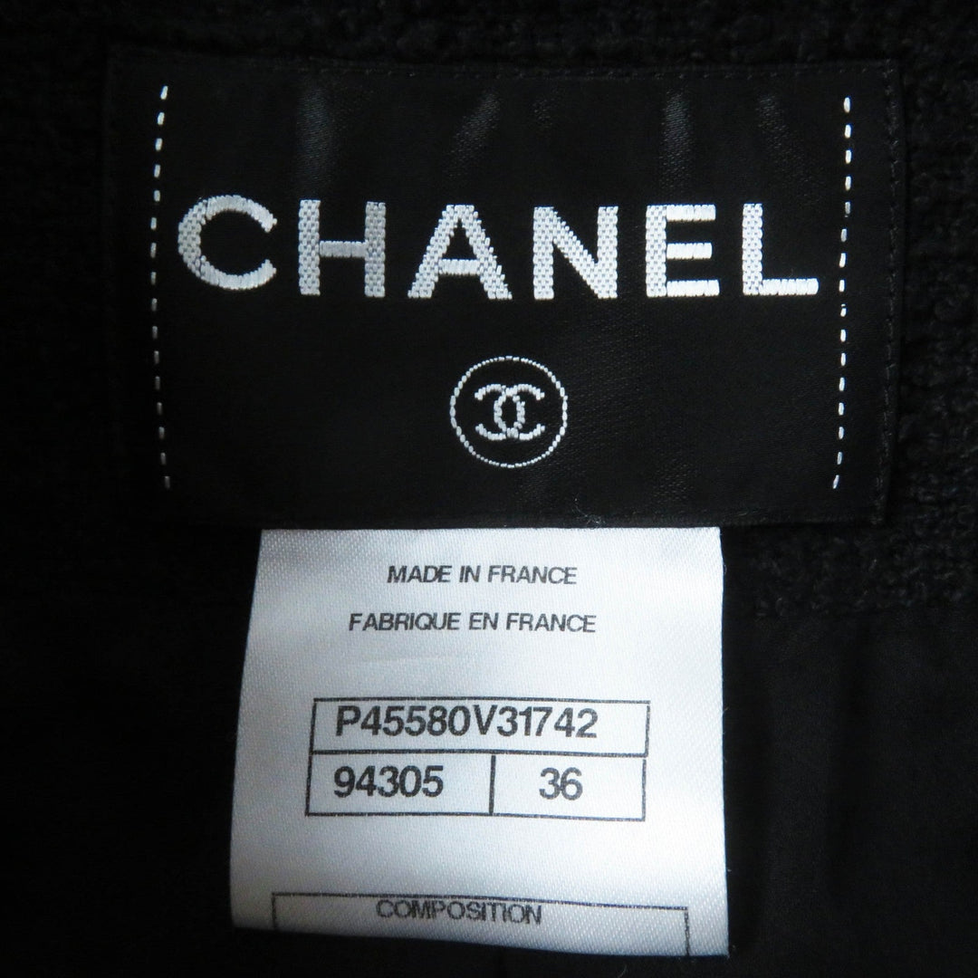 CHANEL setup P45580/P45436 Outer: 100% cotton, Lining: 100% silk black Women 36 Used Authentic