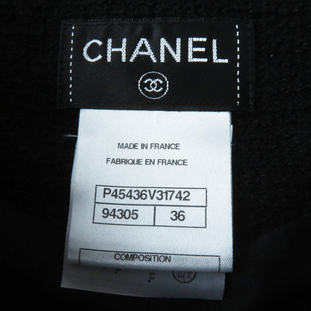 CHANEL setup P45580/P45436 Outer: 100% cotton, Lining: 100% silk black Women 36 Used Authentic