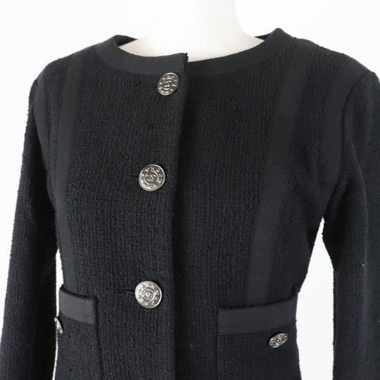 CHANEL setup P45580/P45436 Outer: 100% cotton, Lining: 100% silk black Women 36 Used Authentic