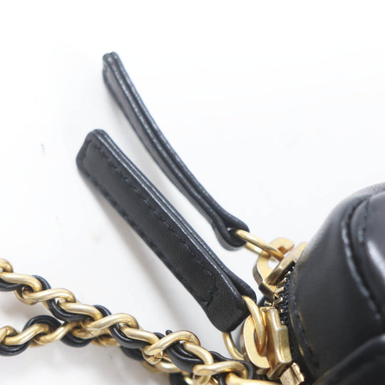 CHANEL Shoulder Bag AS3258 Main: Lambskin black Matrasse Women Used Authentic
