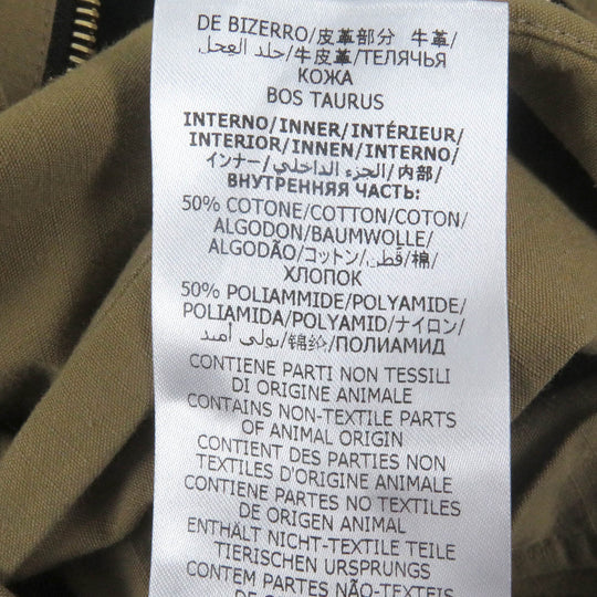 GUCCI Military jacket 609509 Main: 50% cotton, Main: 50% nylon, Part: Cowhide Beige black mens 50 Used Authentic