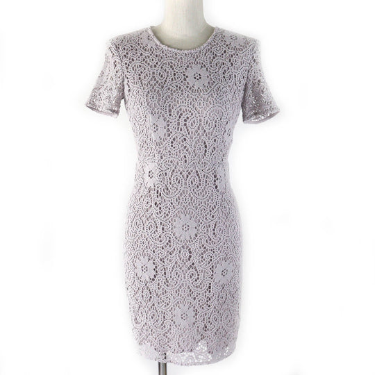 BURBERRY LONDON one piece 3929594 Outer: 96% cotton, Outer: 4% nylon, Lining: 100% polyester Light gray Women 36 Used Authentic