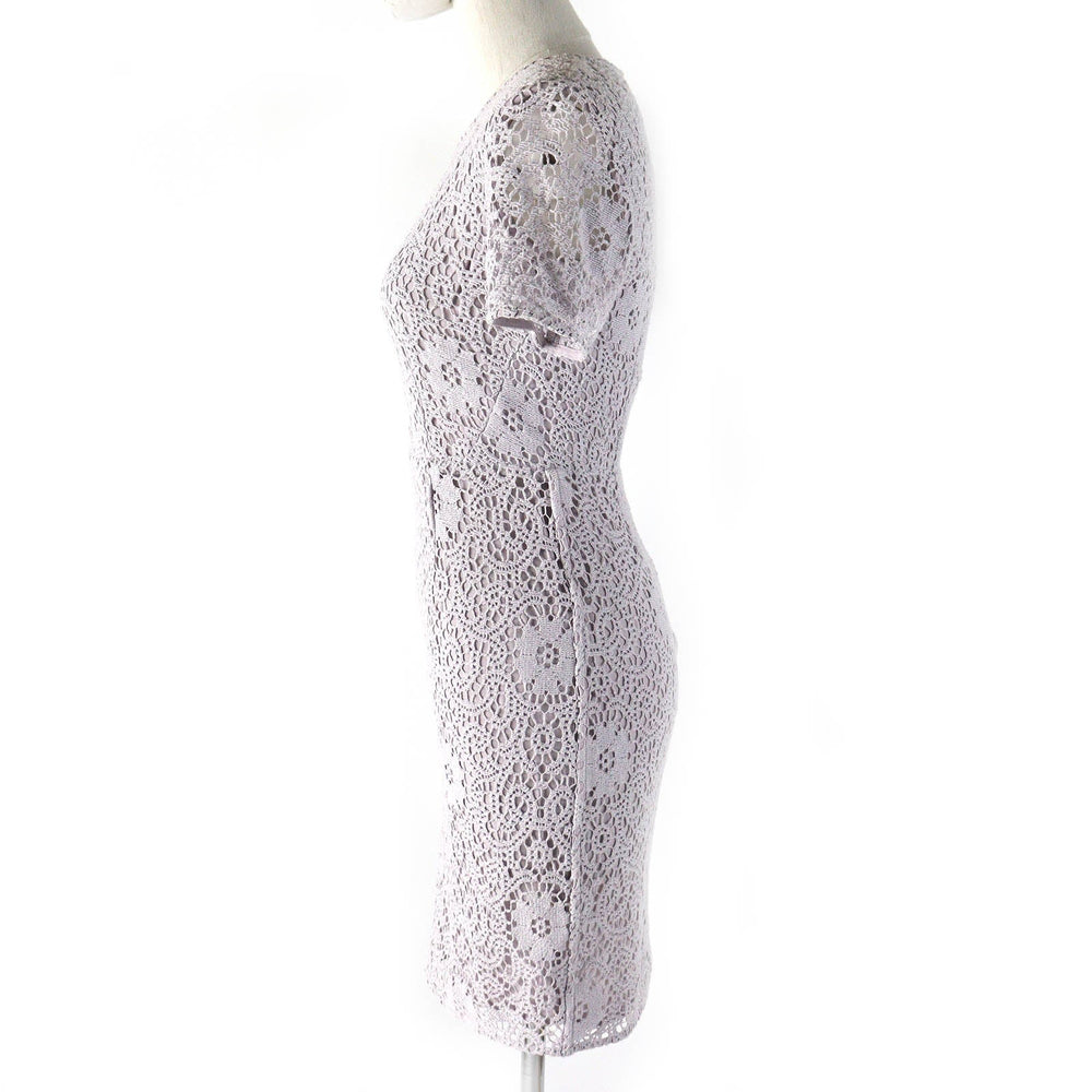 BURBERRY LONDON one piece 3929594 Outer: 96% cotton, Outer: 4% nylon, Lining: 100% polyester Light gray Women 36 Used Authentic