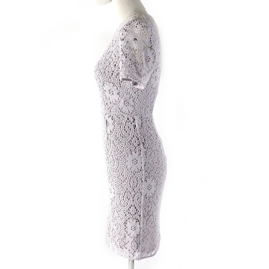 BURBERRY LONDON one piece 3929594 Outer: 96% cotton, Outer: 4% nylon, Lining: 100% polyester Light gray Women 36 Used Authentic