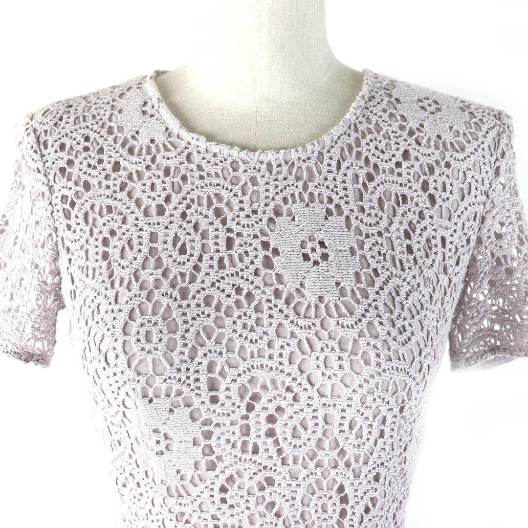 BURBERRY LONDON one piece 3929594 Outer: 96% cotton, Outer: 4% nylon, Lining: 100% polyester Light gray Women 36 Used Authentic