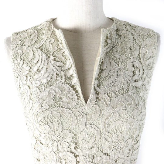 BURBERRY LONDON one piece 3929597 Outer: 71% cotton, Outer: 22% viscose, Outer: 7% polyamide, Lining: 100% polyester, Lining: 68% acetate light beige Women 36 Used Authentic