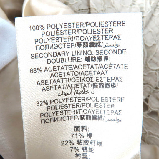 BURBERRY LONDON one piece 3929597 Outer: 71% cotton, Outer: 22% viscose, Outer: 7% polyamide, Lining: 100% polyester, Lining: 68% acetate light beige Women 36 Used Authentic