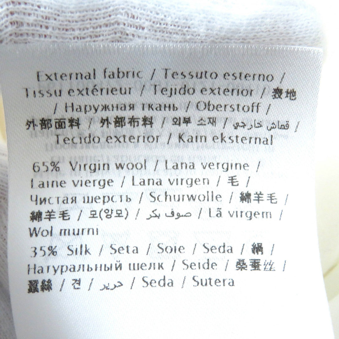 VALENTINO skirt 1B3RA8X51CF Outer: 65% wool, Outer: 35% silk, Lining: 91% rayon, Lining: 9% polyurethane Ivory Women 38 Used Authentic