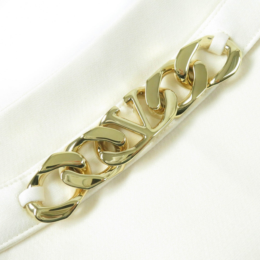 VALENTINO skirt 1B3RA8X51CF Outer: 65% wool, Outer: 35% silk, Lining: 91% rayon, Lining: 9% polyurethane Ivory Women 38 Used Authentic