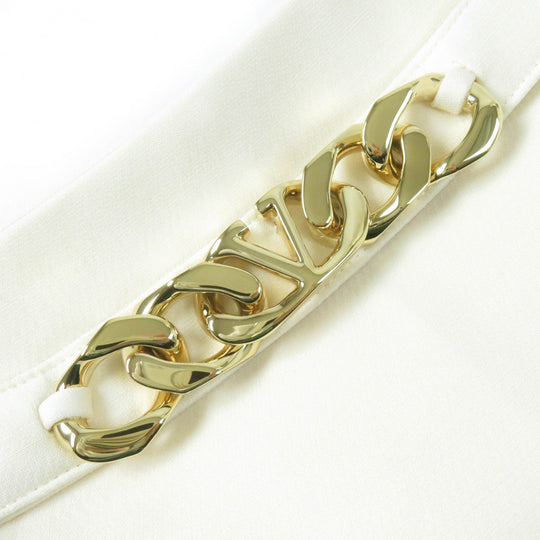 VALENTINO skirt 1B3RA8X51CF Outer: 65% wool, Outer: 35% silk, Lining: 91% rayon, Lining: 9% polyurethane Ivory Women 38 Used Authentic