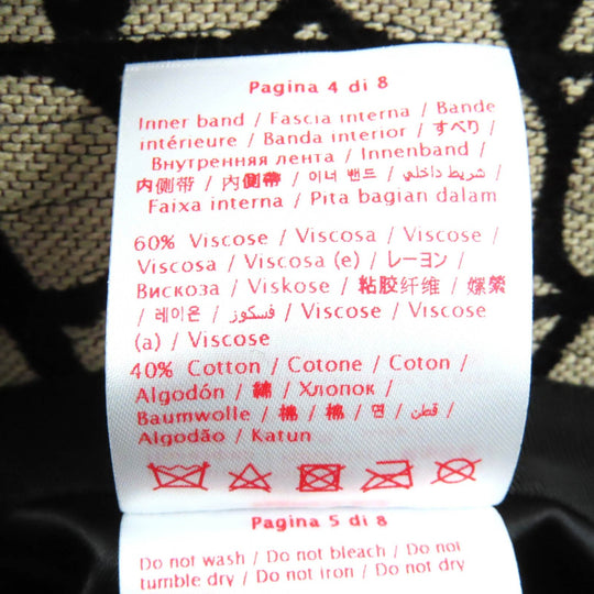 VALENTINO hat 3W2HGA65IEK Outer material: 40% cotton, Outer material: 33% rayon, Outer material: 27% polyester, Lining: 100% polyester Beige black Iconography Bucket Hat Women 56 Used Authentic