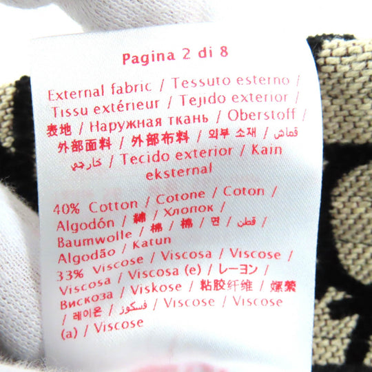 VALENTINO hat 3W2HGA65IEK Outer material: 40% cotton, Outer material: 33% rayon, Outer material: 27% polyester, Lining: 100% polyester Beige black Iconography Bucket Hat Women 56 Used Authentic