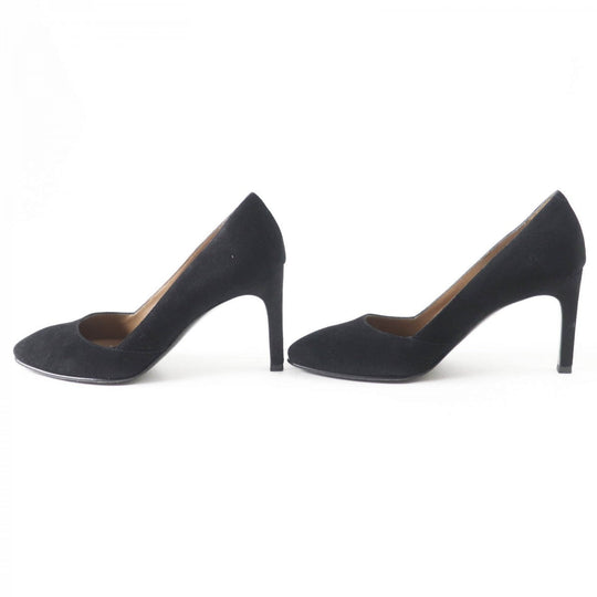 HERMES pumps 182017Z Suede leather black 36.5