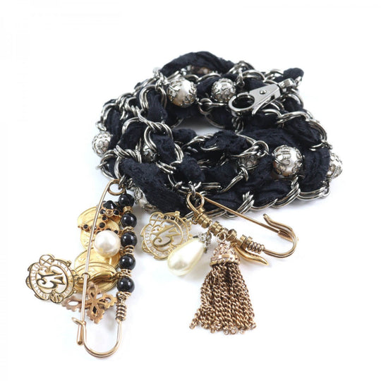 DOLCE&GABBANA belt Material unknown black Women Used Authentic