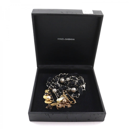 DOLCE&GABBANA belt Material unknown black Women Used Authentic