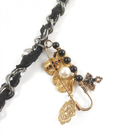 DOLCE&GABBANA belt Material unknown black Women Used Authentic