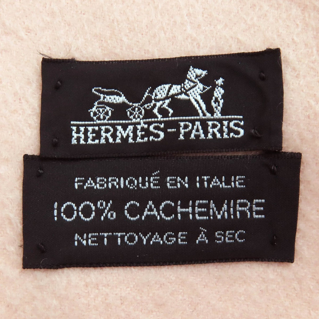 HERMES Scarf cashmere pink