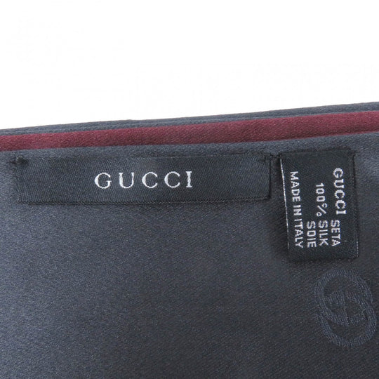 GUCCI Scarf Main: 100% silk Bordeaux mens Used Authentic