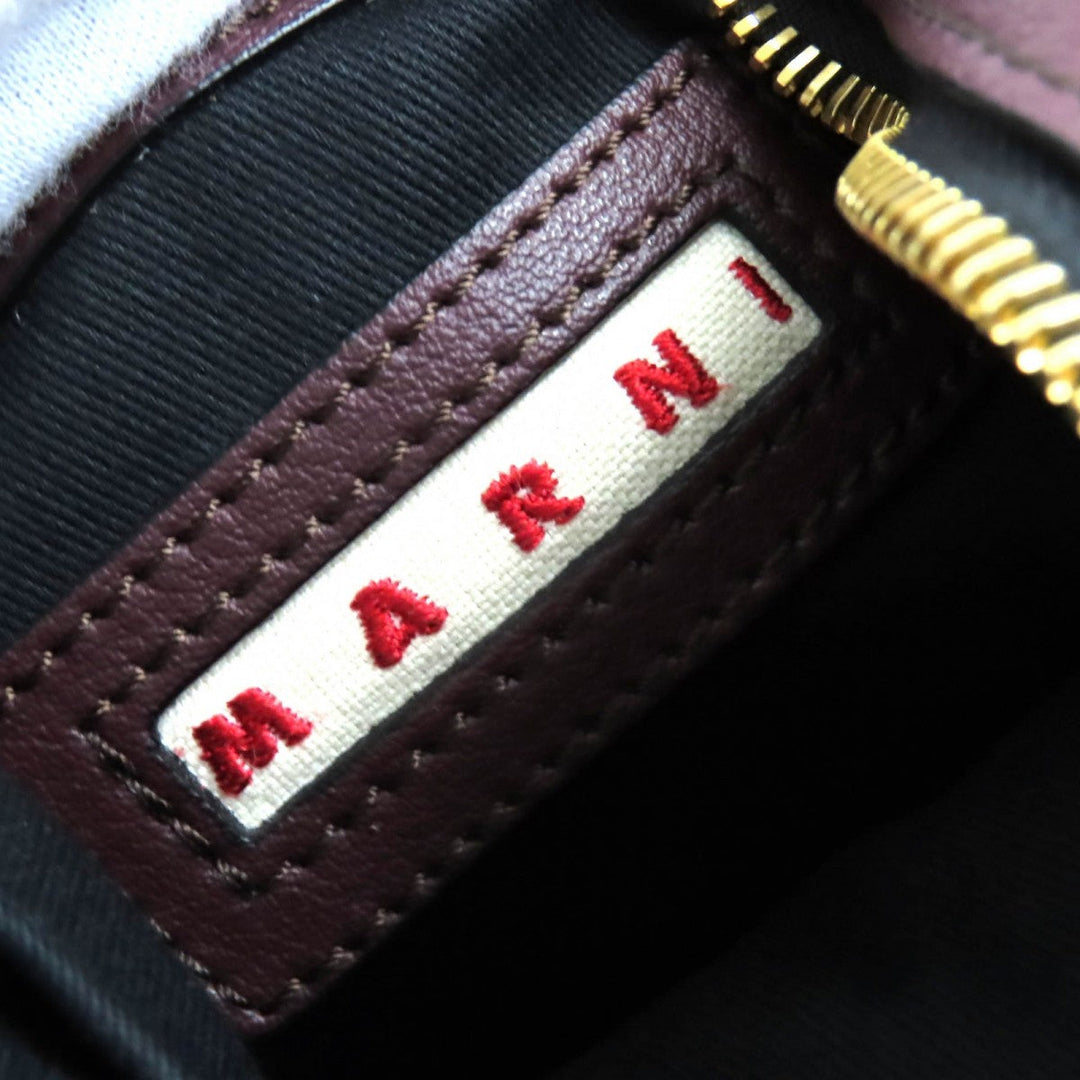 MARNI Shoulder Bag SCMP0007Q0 Main: Cowhide, Main: Cotton, Main: Polyurethane, Main: SheepskinMain: Other Bordeaux Black Women Used Authentic